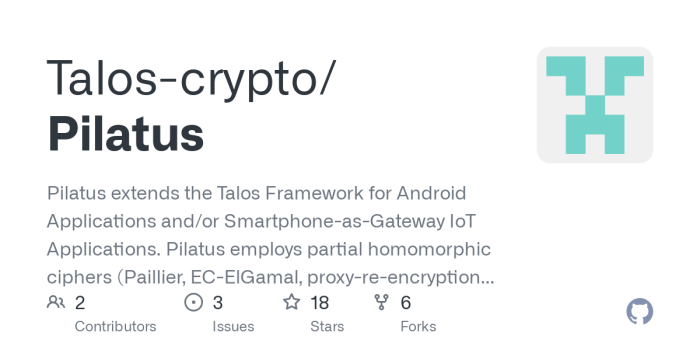GitHub - Talos-crypto/Pilatus: Pilatus extends the Talos Framework for ...